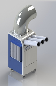 나우이엘 NEC3015DC(2020년형) 헤파필터장착 산업용 이동식에어컨 (선별진료소.주방조리실)실외설치가능